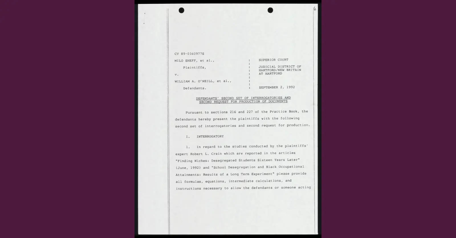 Defendants' Second Set of Interrogatories and Second Request for ...