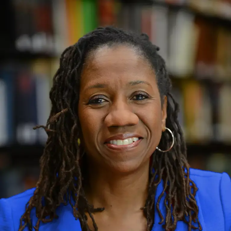 Color headshot photo of Sherrilyn Ifill, LDF's seventh Director-Counsel.