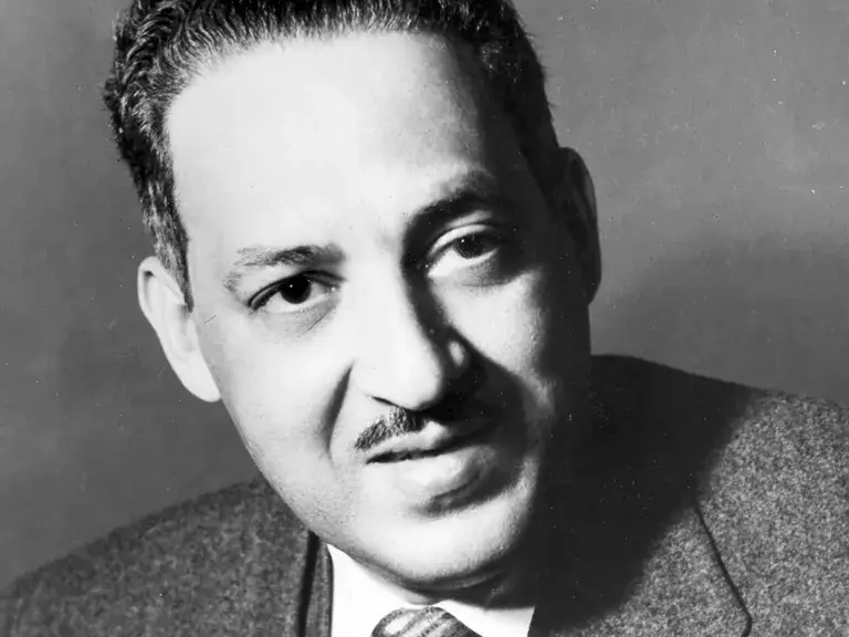 Black-and-white headshot photo of Thurgood Marshall, LDF's Founder and first Director-Counsel.