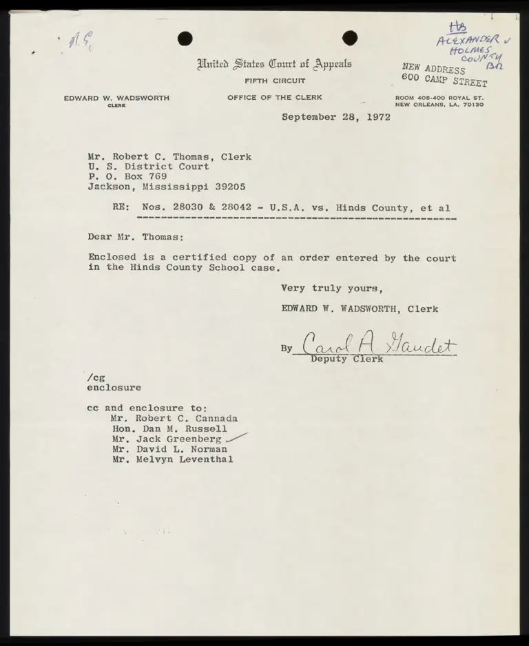 Orders for Hinds County School Board preview