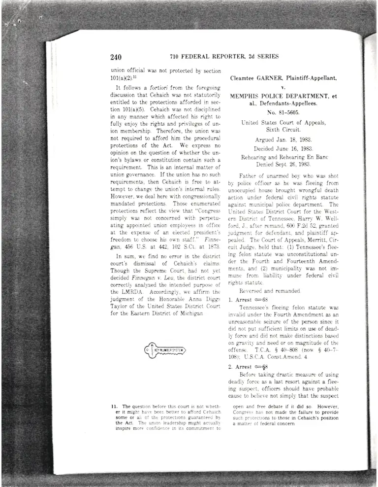 US Sixth Circuit Court of Appeals Court Opinion preview