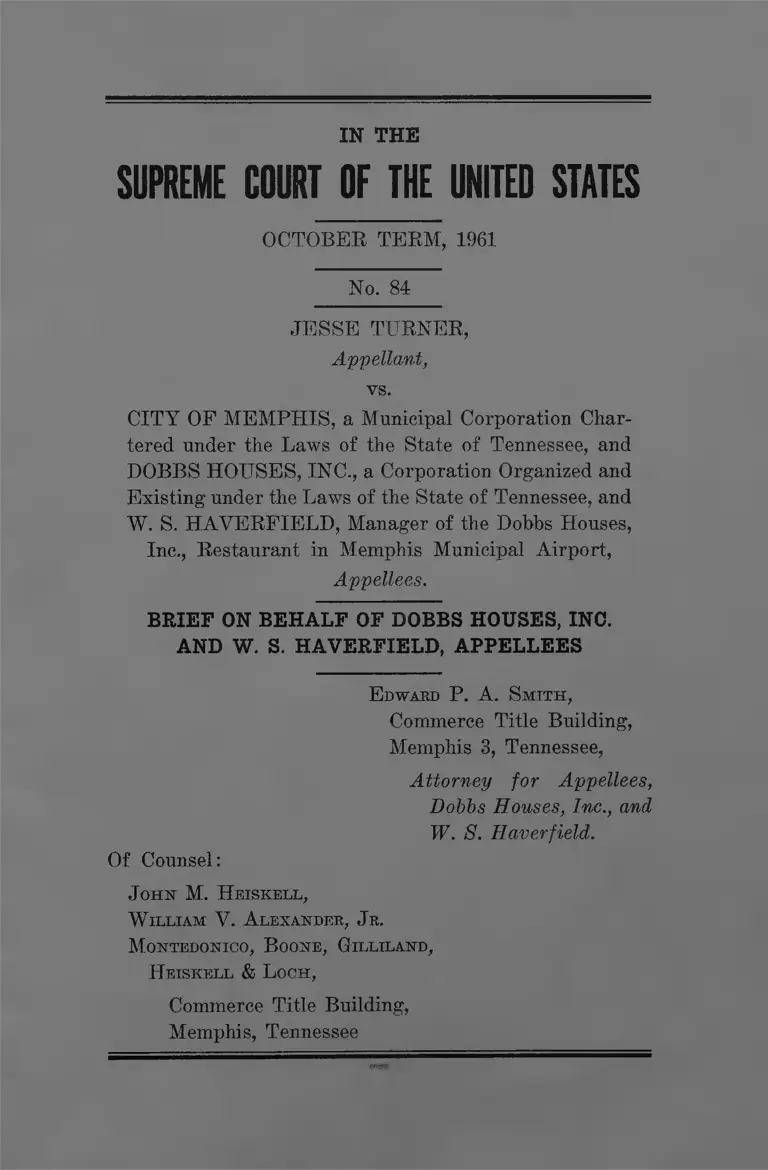 Turner v. City of Memphis Brief on Behalf of Appellees preview