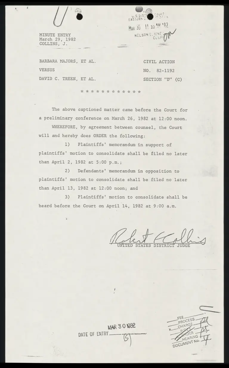 Minute Entry preview