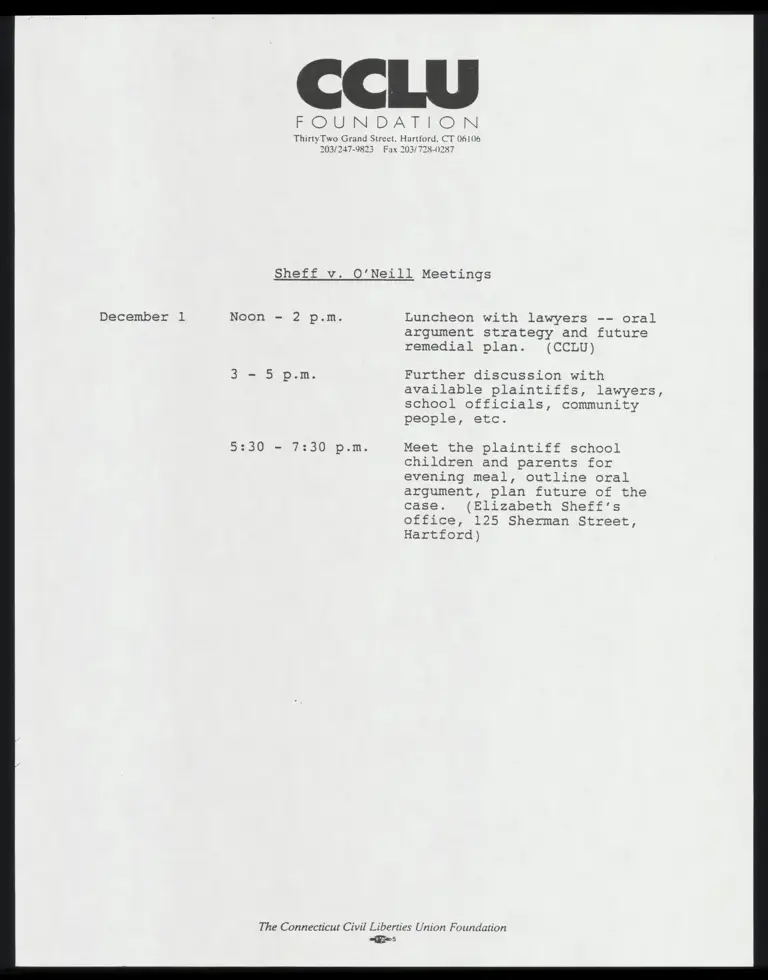 Meeting Schedule preview