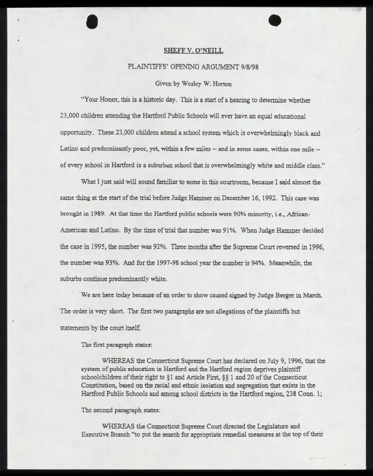 Plaintiffs' Opening Argument preview