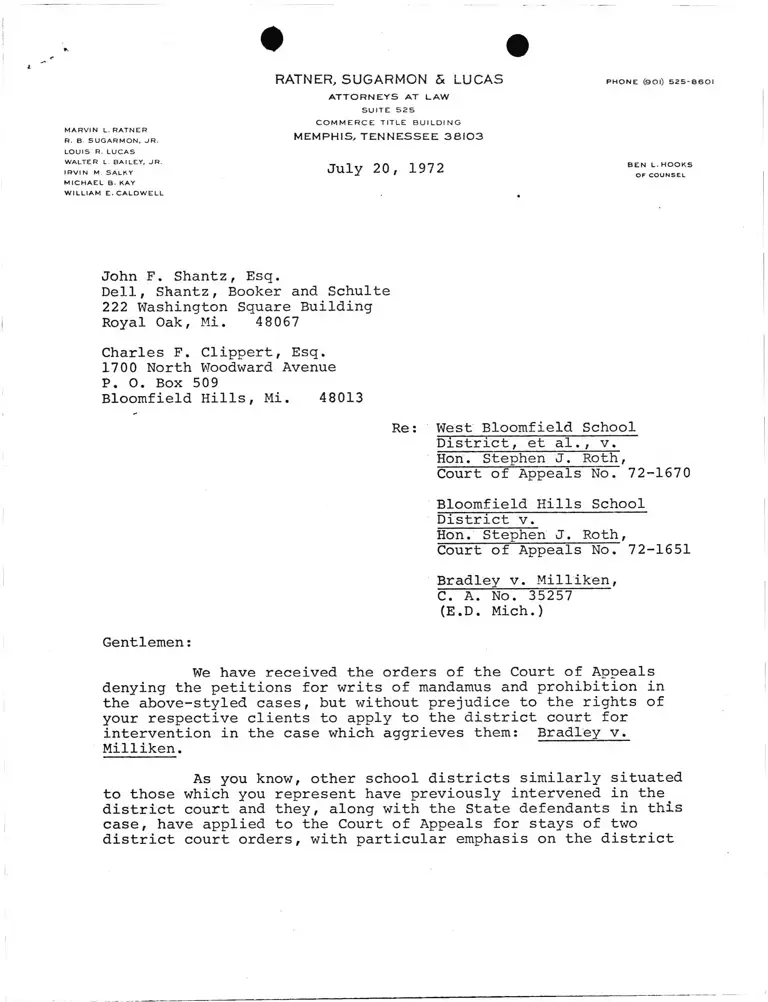Plaintiffs' letter RE Denial of petitions for writs of mandamus and prohibition preview