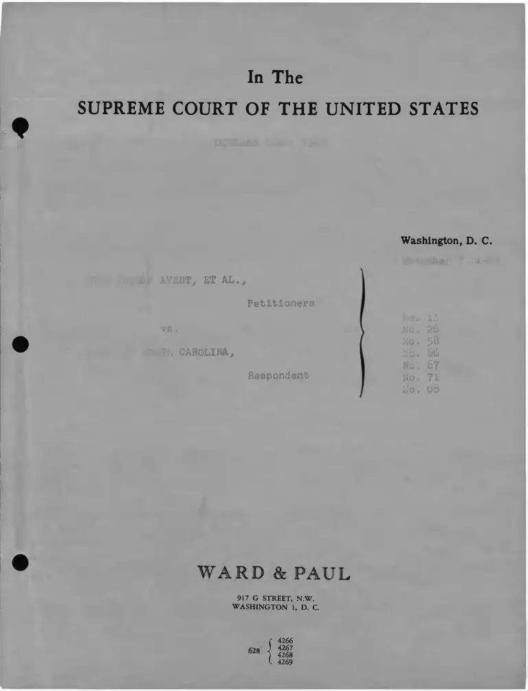 Avent v. North Carolina Oral Arguments 2 preview