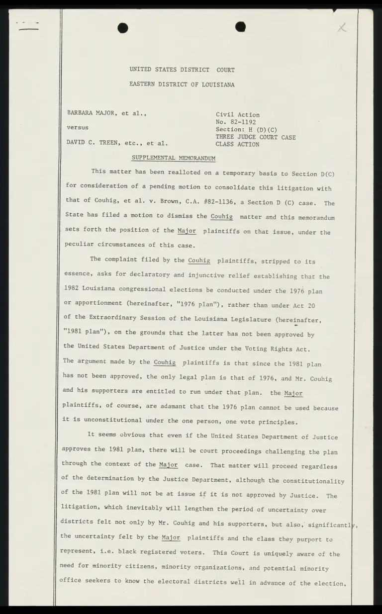 Supplemental Memorandum preview