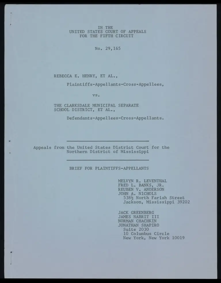 Brief for Plaintiffs-Appellants preview