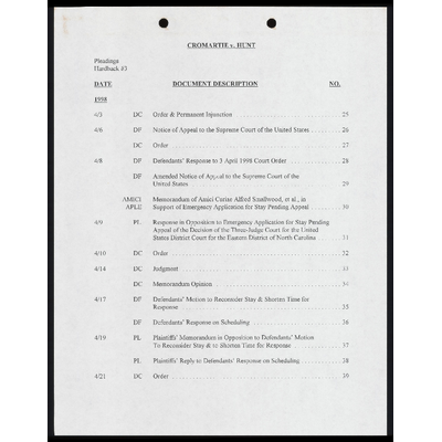 Pleadings Hardback Index #3 preview