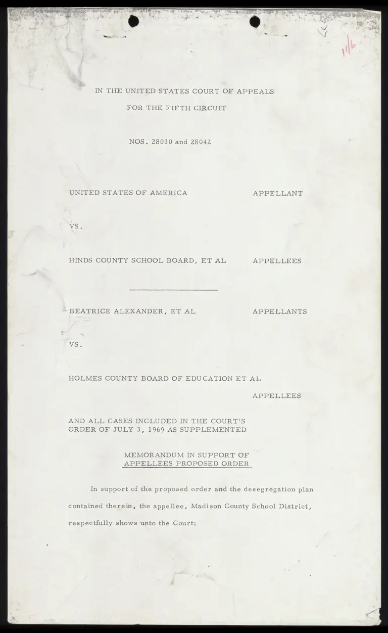 Memorandum in Support of Appellees Proposed Order preview
