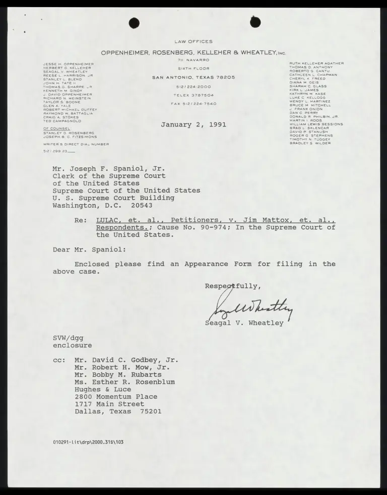 Appearance Form for Bexar County Judges preview