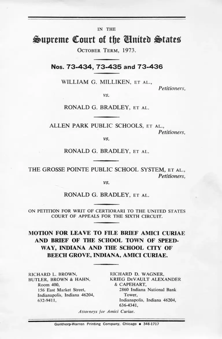Petition for Writ of Certiorari Motion for Leave and Brief Amici preview