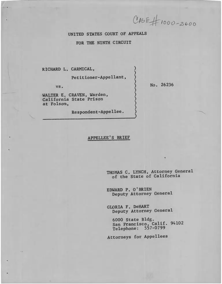 Carmical v. Craven Appellee's Brief preview