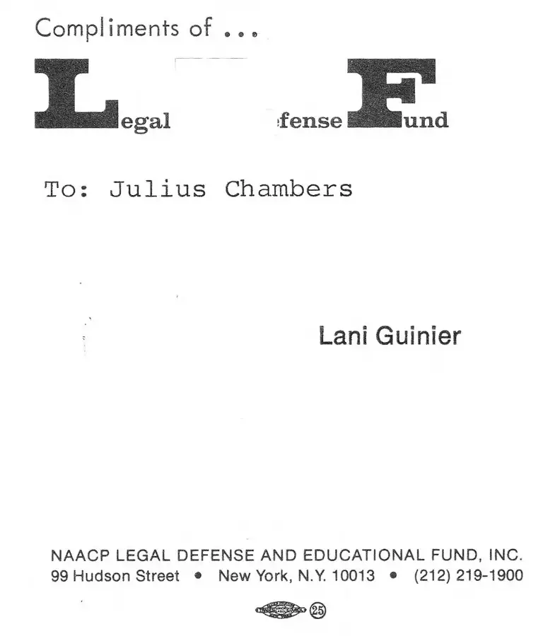 Edmisten v. Gingles Motion to Dismiss or Affirm preview