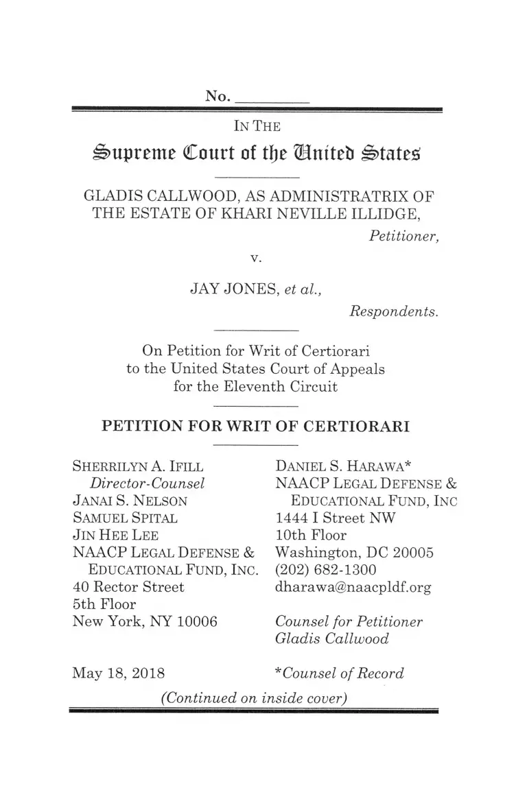 PETITION FOR WRIT OF CERTIORARI preview