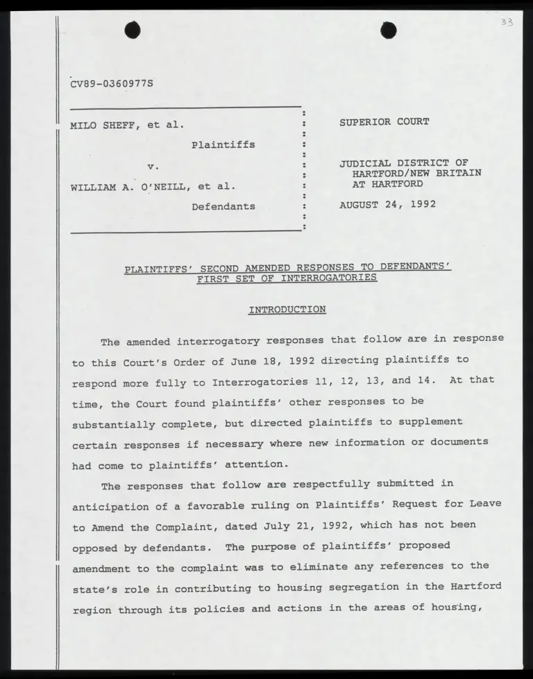 Plaintiffs' Second Amended Responses to Defendants' First Set of Interrogatories preview