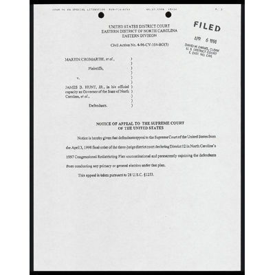 Notice of Appeal to the Supreme Court preview