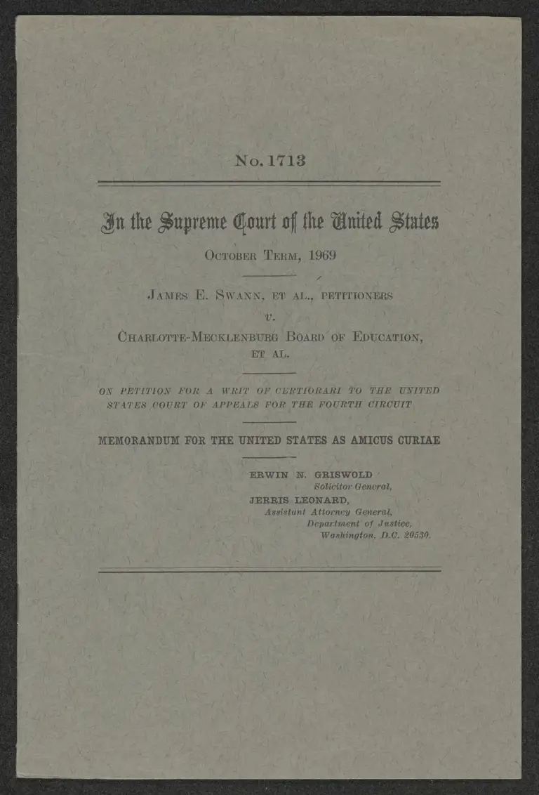 Memorandum for the United States as Amicus Curiae preview