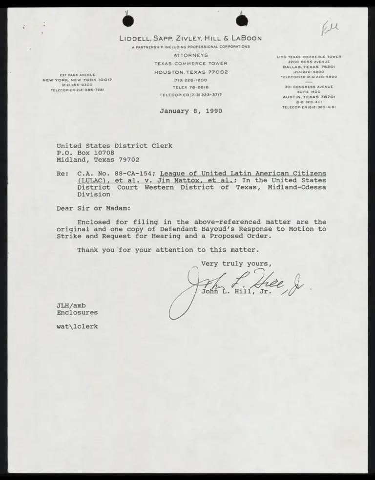 Response to Motion to Strike and Request for Hearing; Proposed Order preview