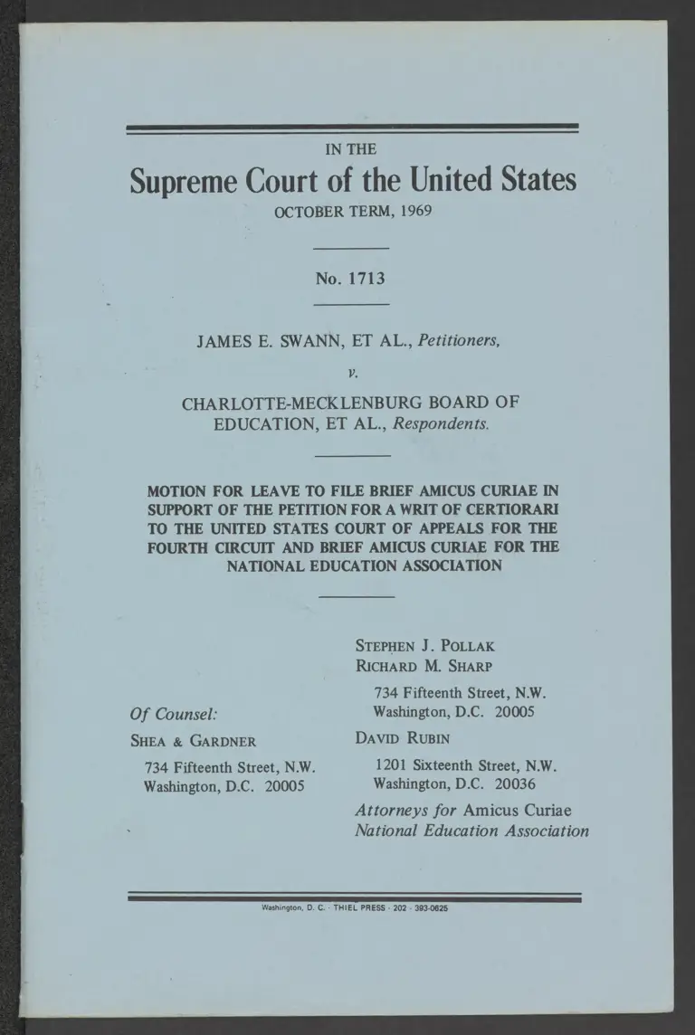 Motion for Leave to File Brief Amicus Curiae in Support of the Petition for a Writ of Certiorari to the US Court of Appeals for the Fourth Circuit preview