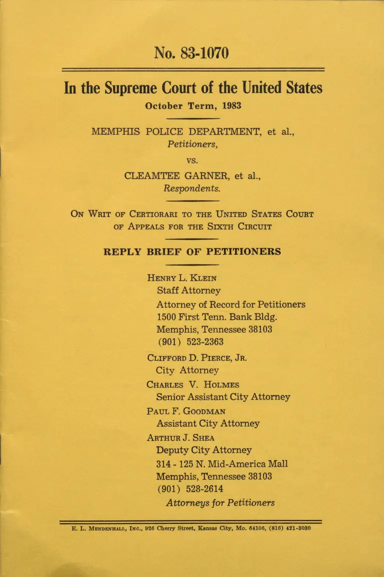 Reply Brief of Petitioners preview