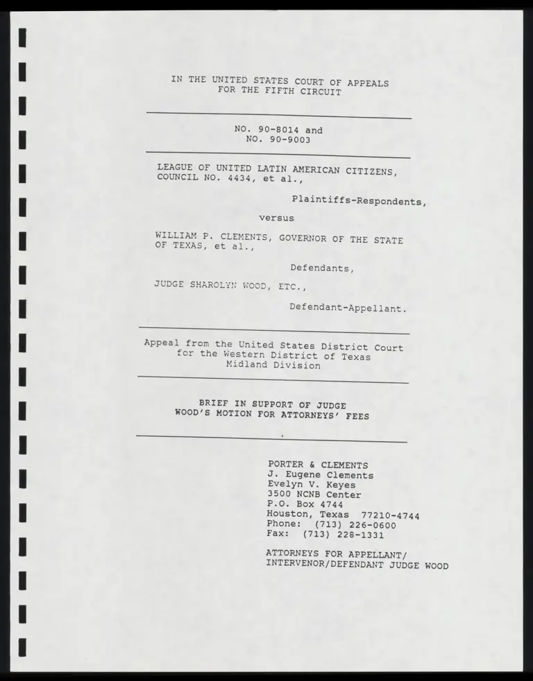 Brief in Support of Judge Wood’s Motion for Attorneys’ Fees preview