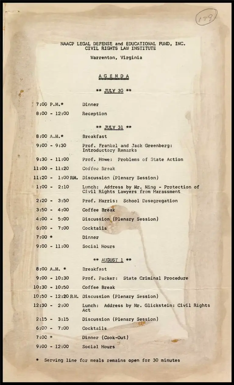 LDF Agenda for Warrenton, Virginia preview