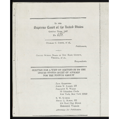 Petitioner for Writ of Certiorari preview