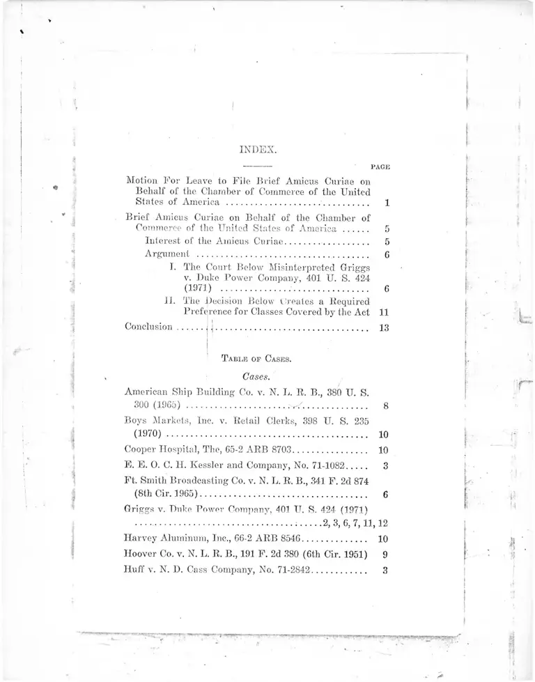 McDonnell Douglas Corporation v. Percy Green Motion for Leave to File Brief Amicus Curiae preview
