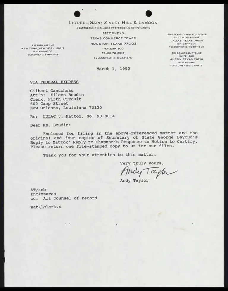 Bayoud's Reply to Mattox' Reply to Chapman's Response to Motion to Certify preview