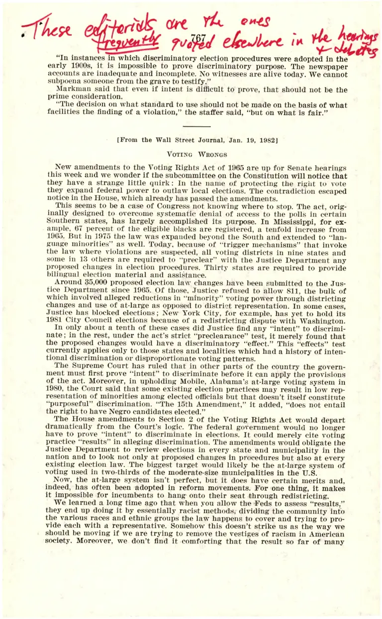 Legal Research on Voting Rights News Excerpts 1 preview