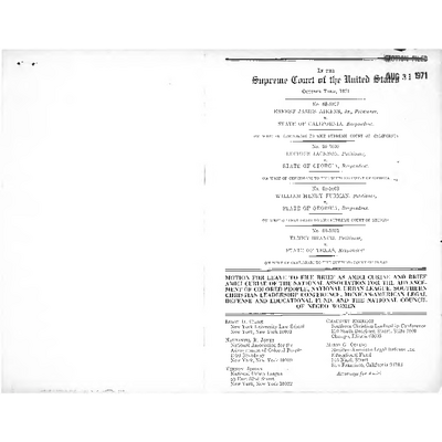 MOTION FOR LEAVE TO FILE BRIEF AS AMICI CURIAE AND BRIEF AMICI CURIAE OF THE NATIONAL ASSOCIATION FOR THE ADVANCEMENT OF COLORED PEOPLE, NATIONAL URBAN LEAGUE, SOUTHERN CHRISTIAN LEADERSHIP CONFERENCE, MEXICAN-AMERICAN LEGAL DEFENSE AND EDUCATIONAL FUND, AND THE NATIONAL COUNCIL OF NEGRO WOMEN preview