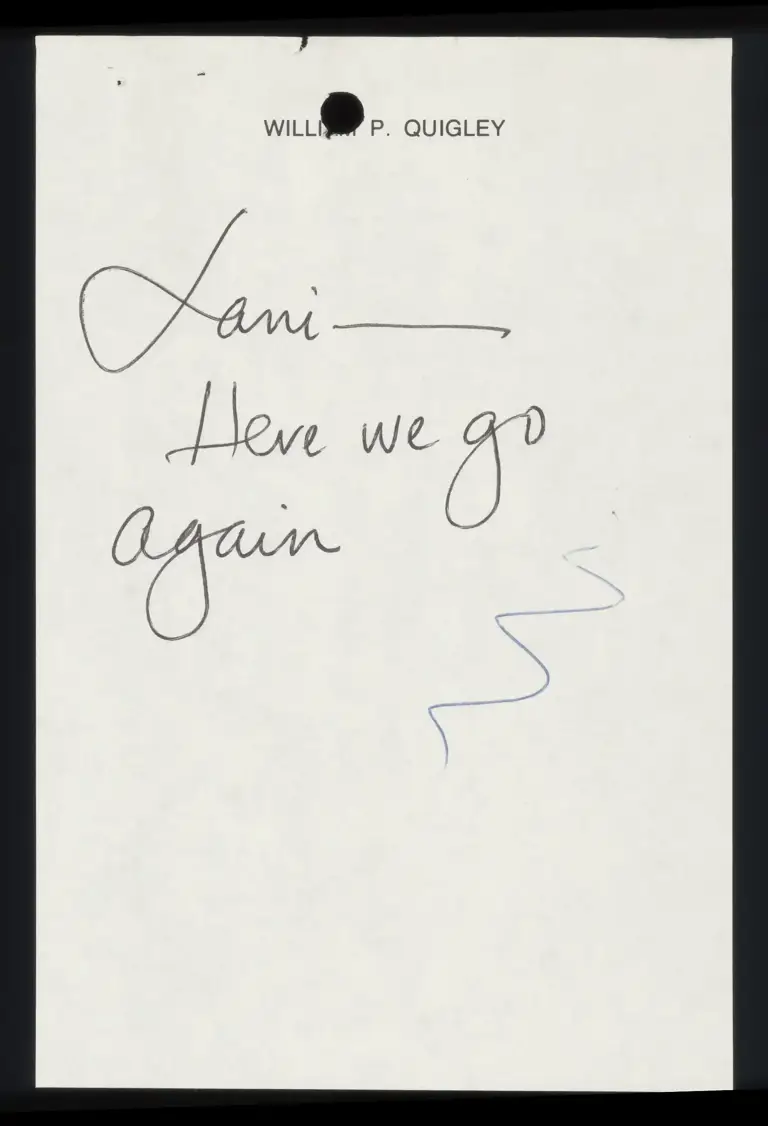 Note from Quigley to Guinier; Notice of Appeal preview