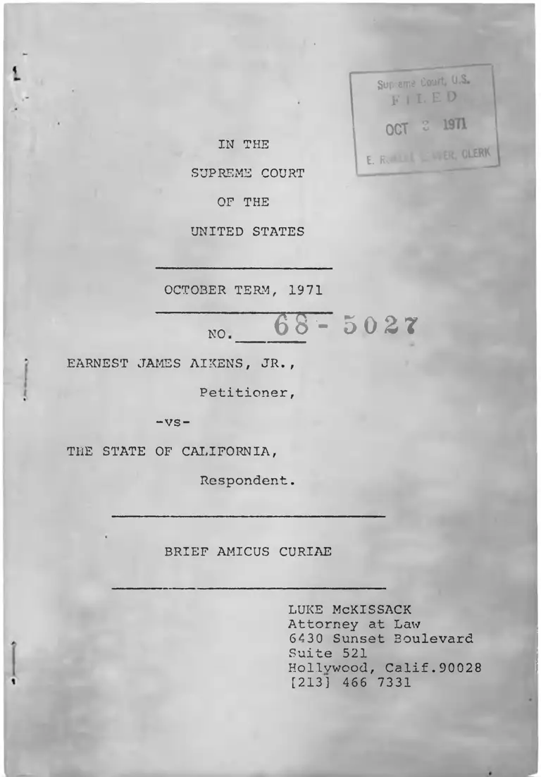 James v. California Brief Amicus Curiae preview