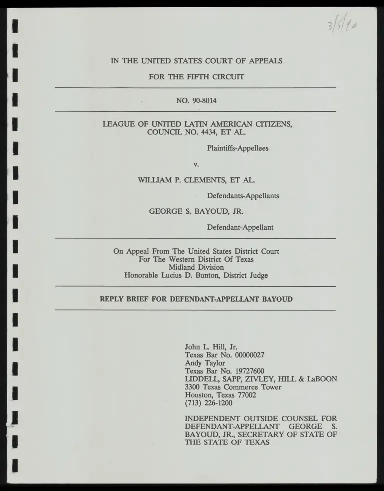 Reply Brief for Defendant-Appellant Bayoud preview