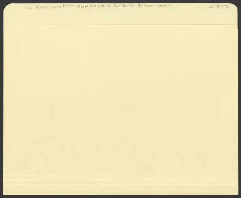 Brief for Petitioner (Draft) preview