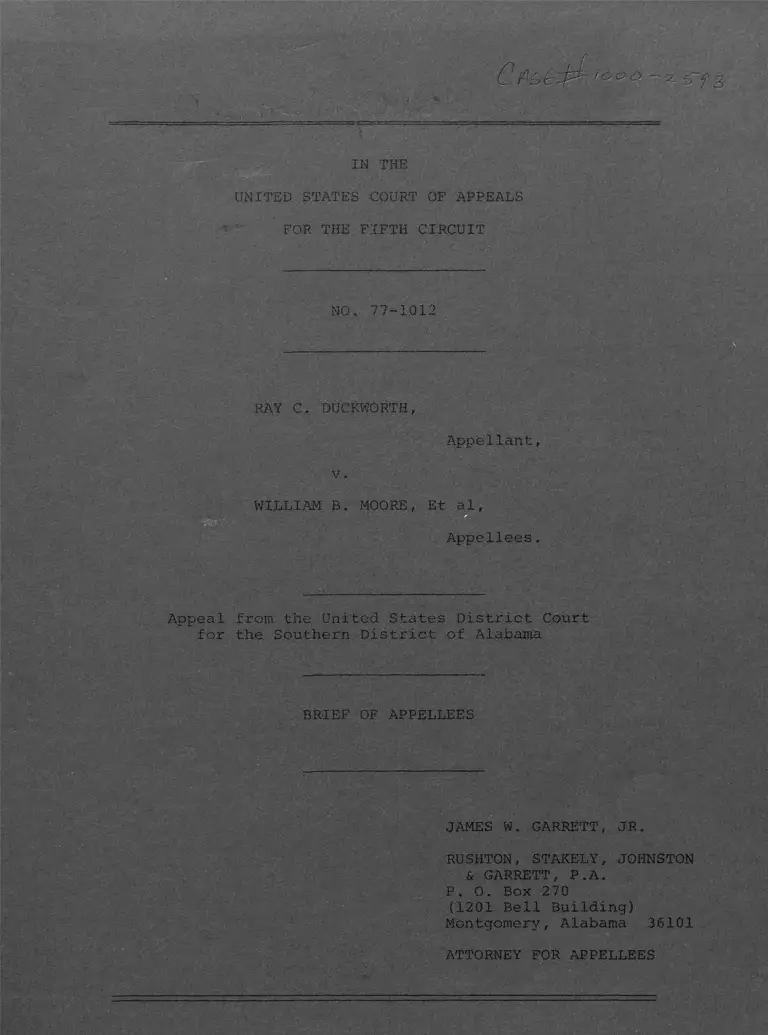 Duckworth v. Moore Brief of Appellees preview