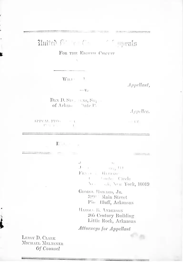 Maxwell v. Stephens Brief for Appellant preview