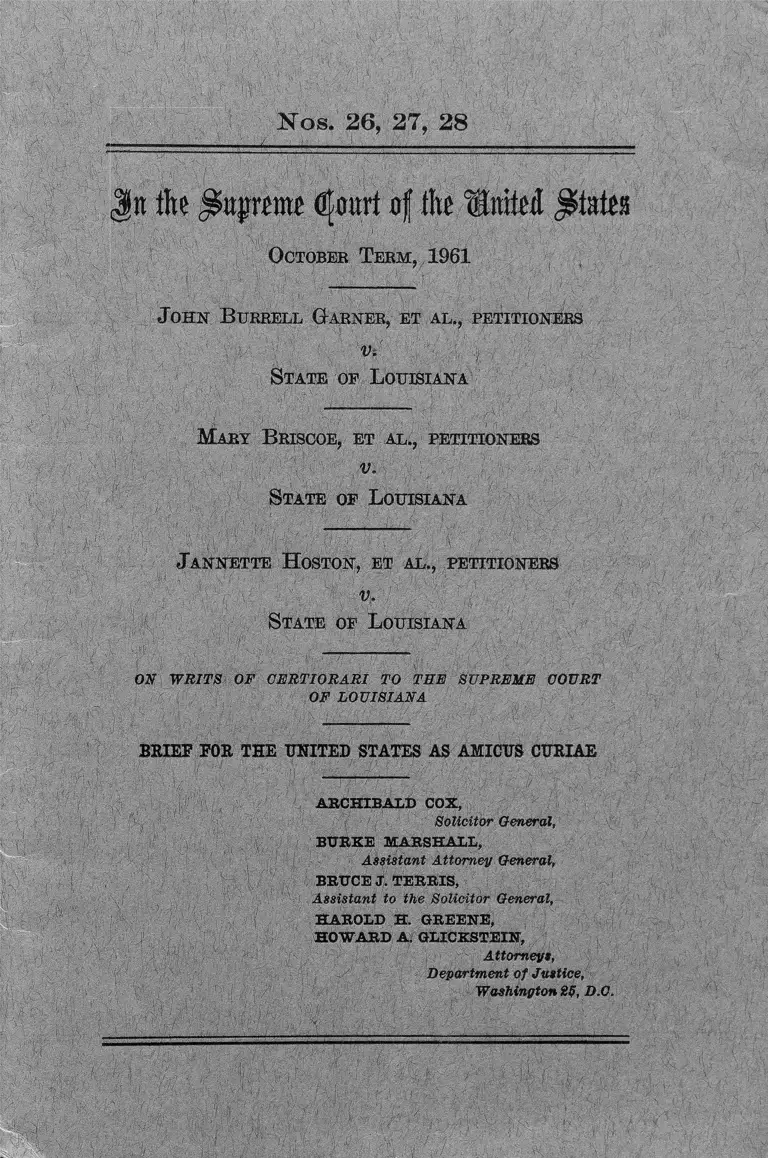 Garner v. Louisiana Brief Amicus Curiae preview