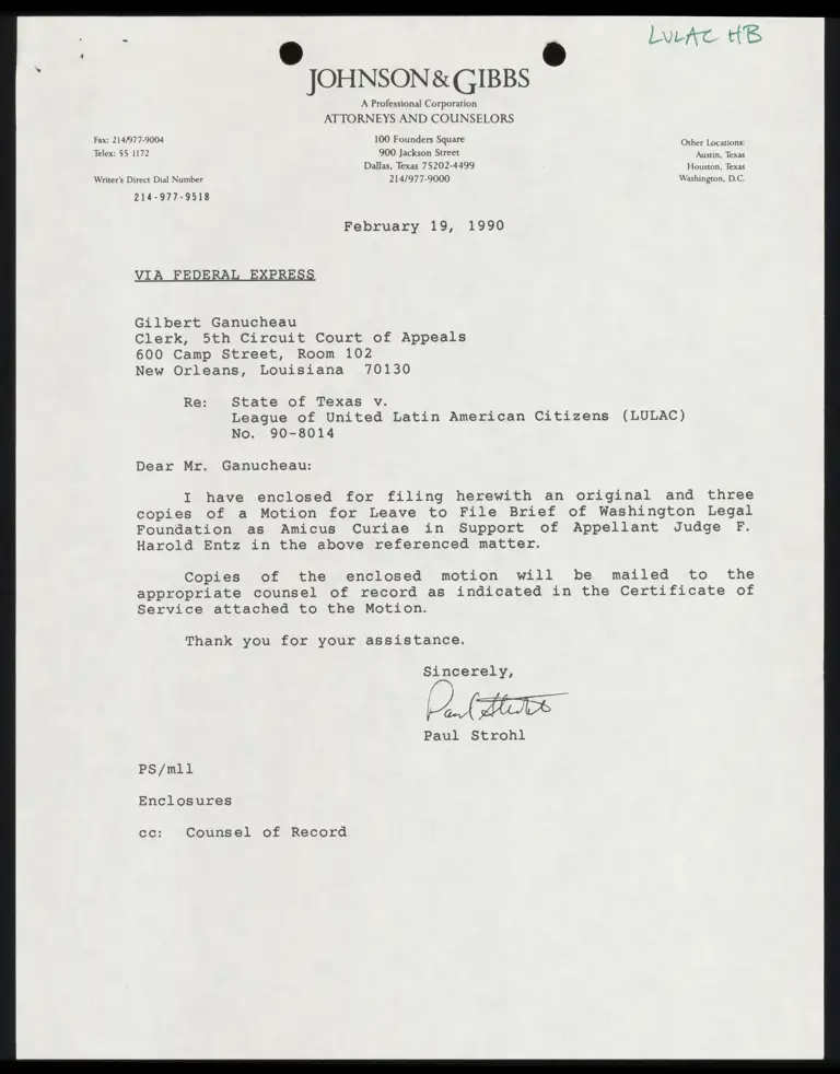 Motion for Leave to File Washington Legal Foundation Amicus Brief in Support of Judge Entz; Order preview