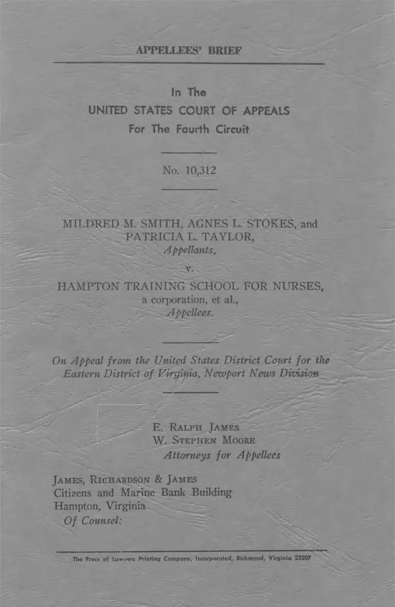 Smith v Hampton Training School for Nurses Appeal preview