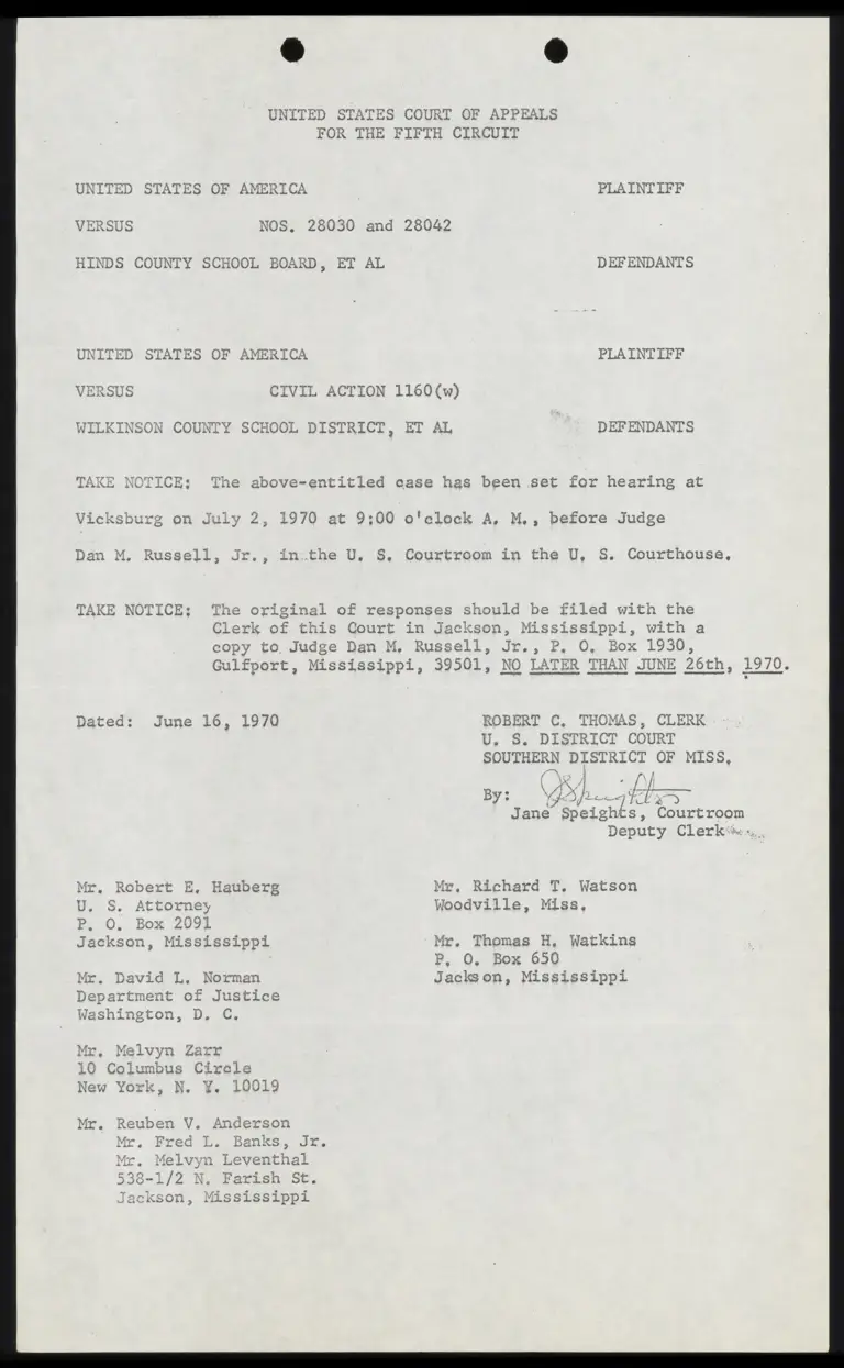 Notice to Set Hearing preview