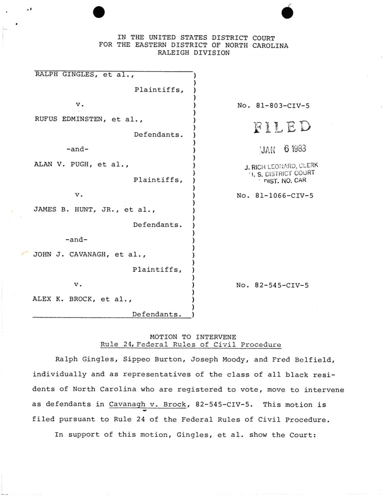 Motion to Intervene preview