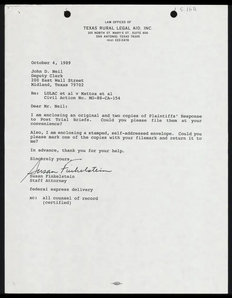 Plaintiffs' Response to Post Trial Briefs preview