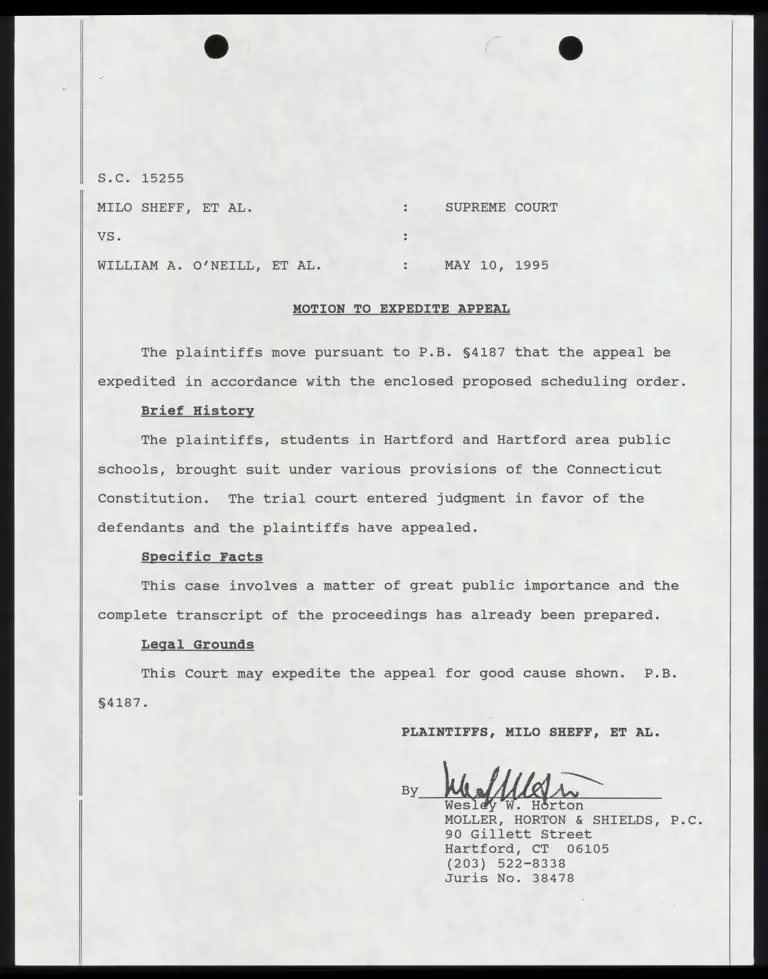 Order Granting Motion to Expedite Appeal preview