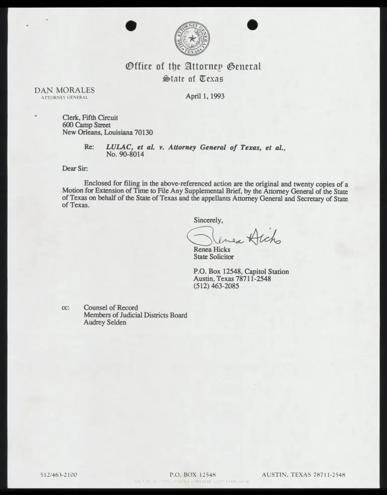 Motion for Extension of Time to File Any Supplemental Brief preview