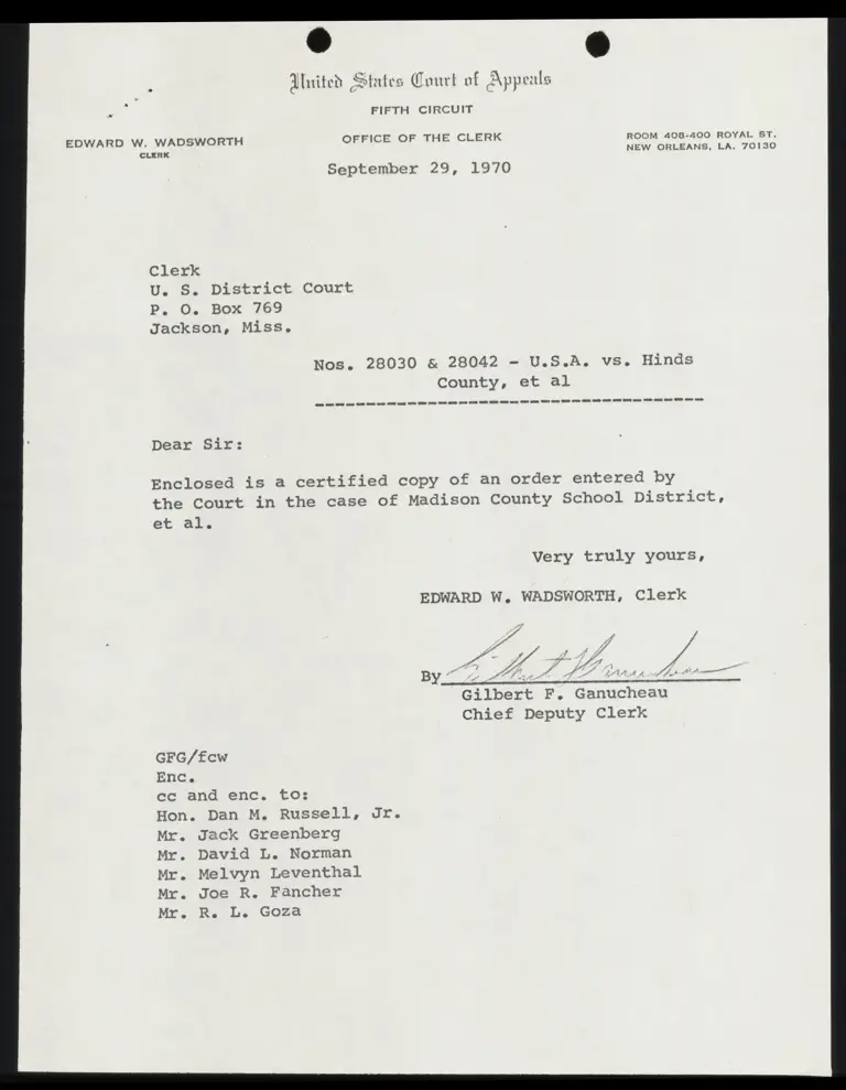 Consent Order for Madison County School District preview