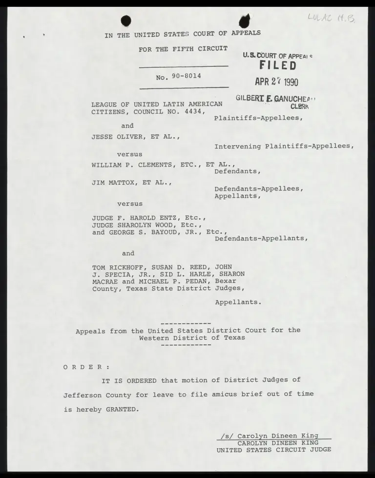 Order Granting Leave to File Amicus Brief preview