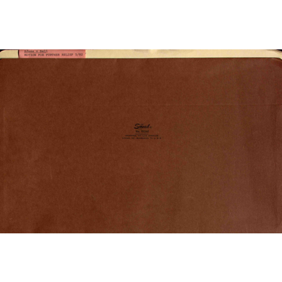 Adams v. Bell Motion For Further Relief 5-82 (Folder) preview